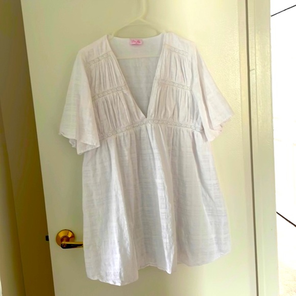 Pink Lily Smock Dress